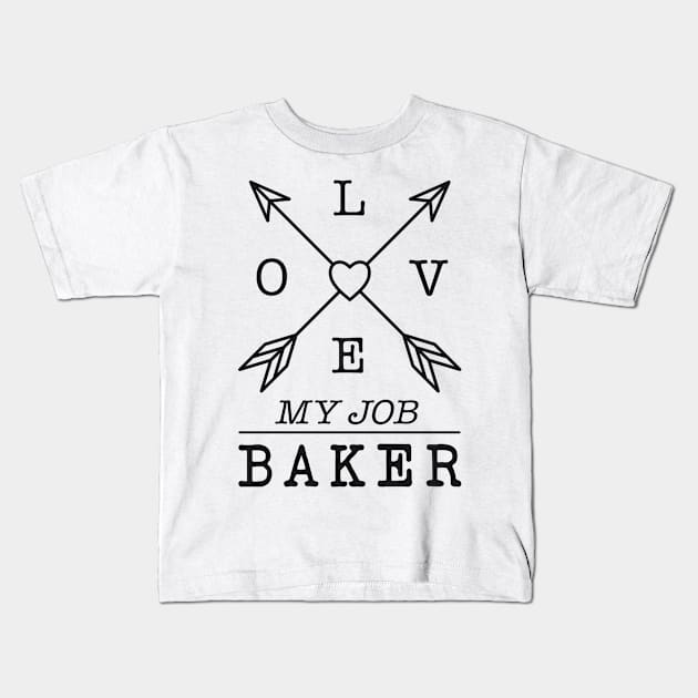 Baker profession Kids T-Shirt by SerenityByAlex